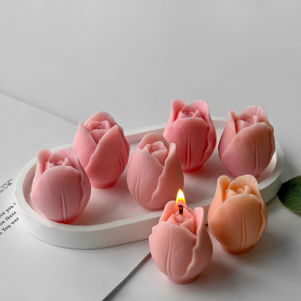 Blossom Glow Rosebud Candles