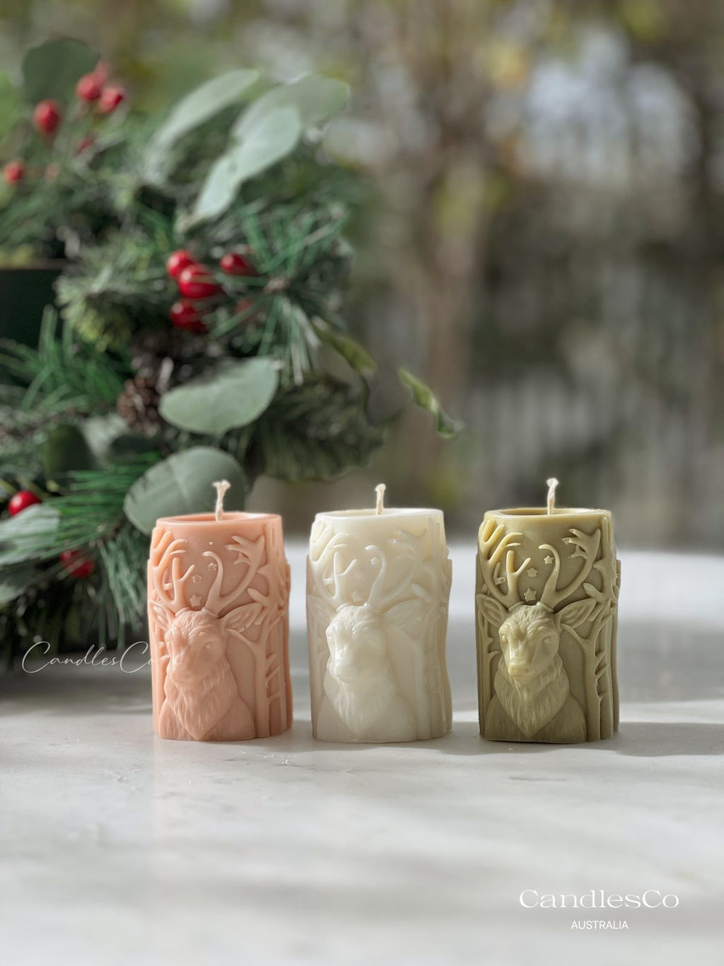 Reindeer Candle