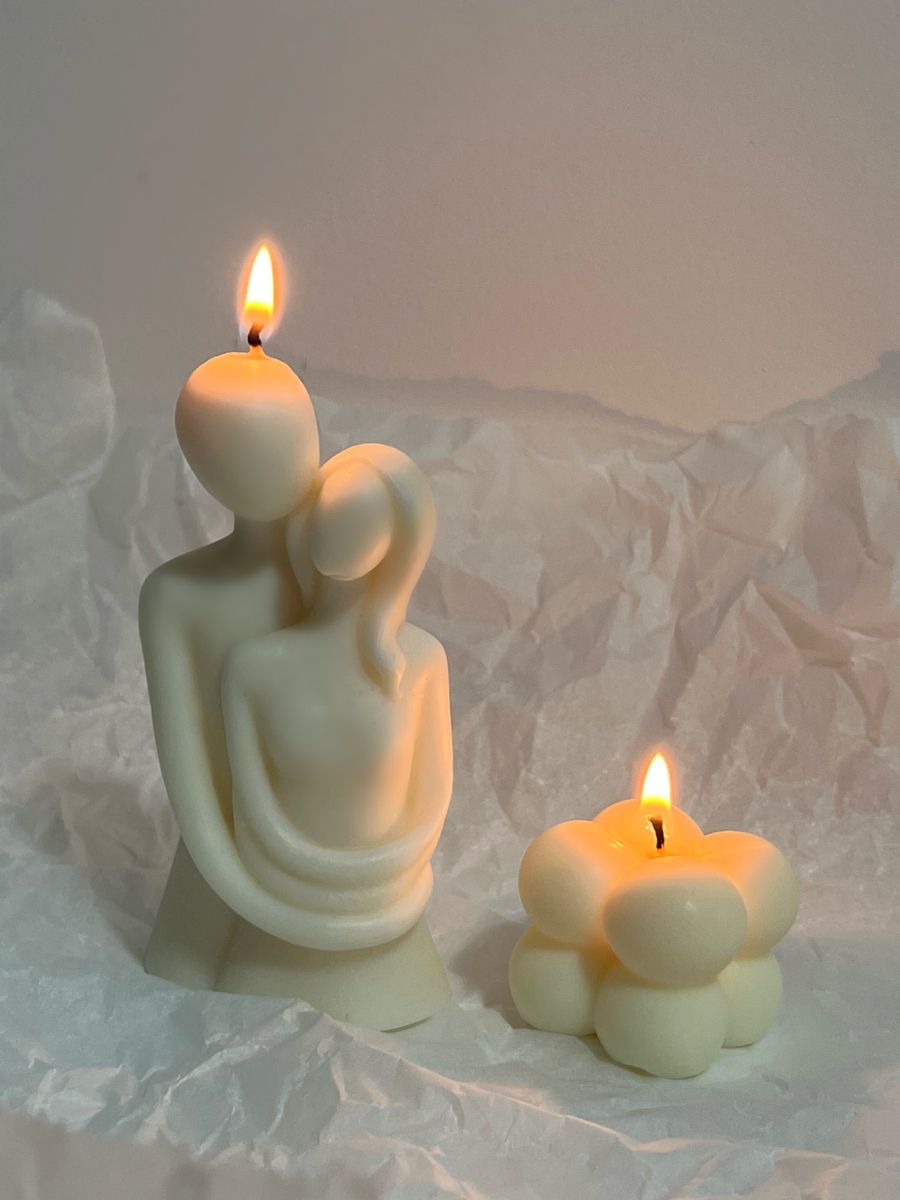 Romantic and Bubble Cube Candle Set